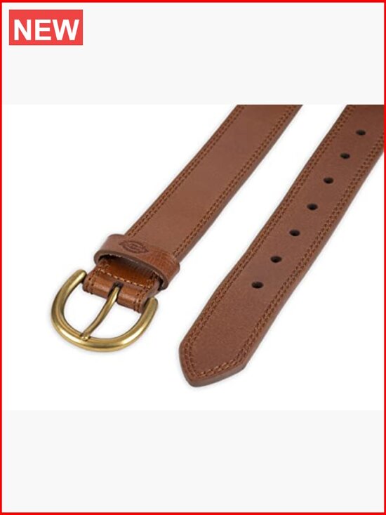 Genuine Leather Workwear Belt with Round Harness Buckle main image 4